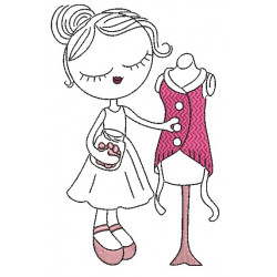 Stickdatei - Sewing Girl 9